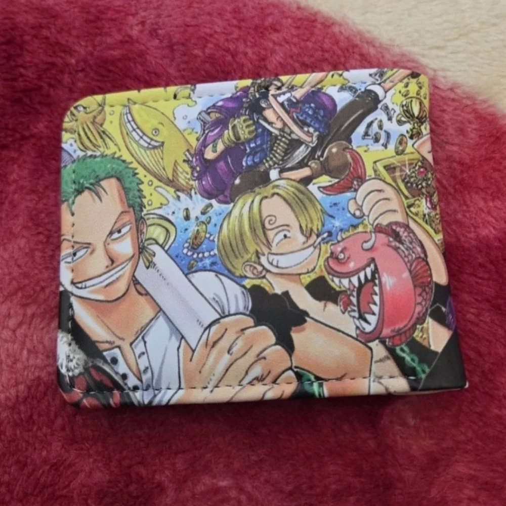 New one piece anime manga leather wallet